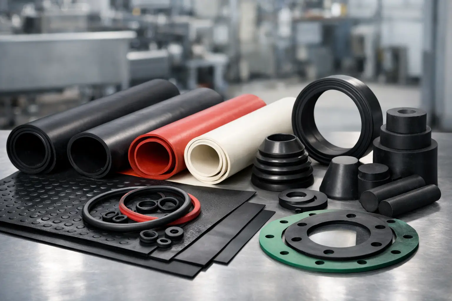 Industrial Rubber Materials Guide para industria