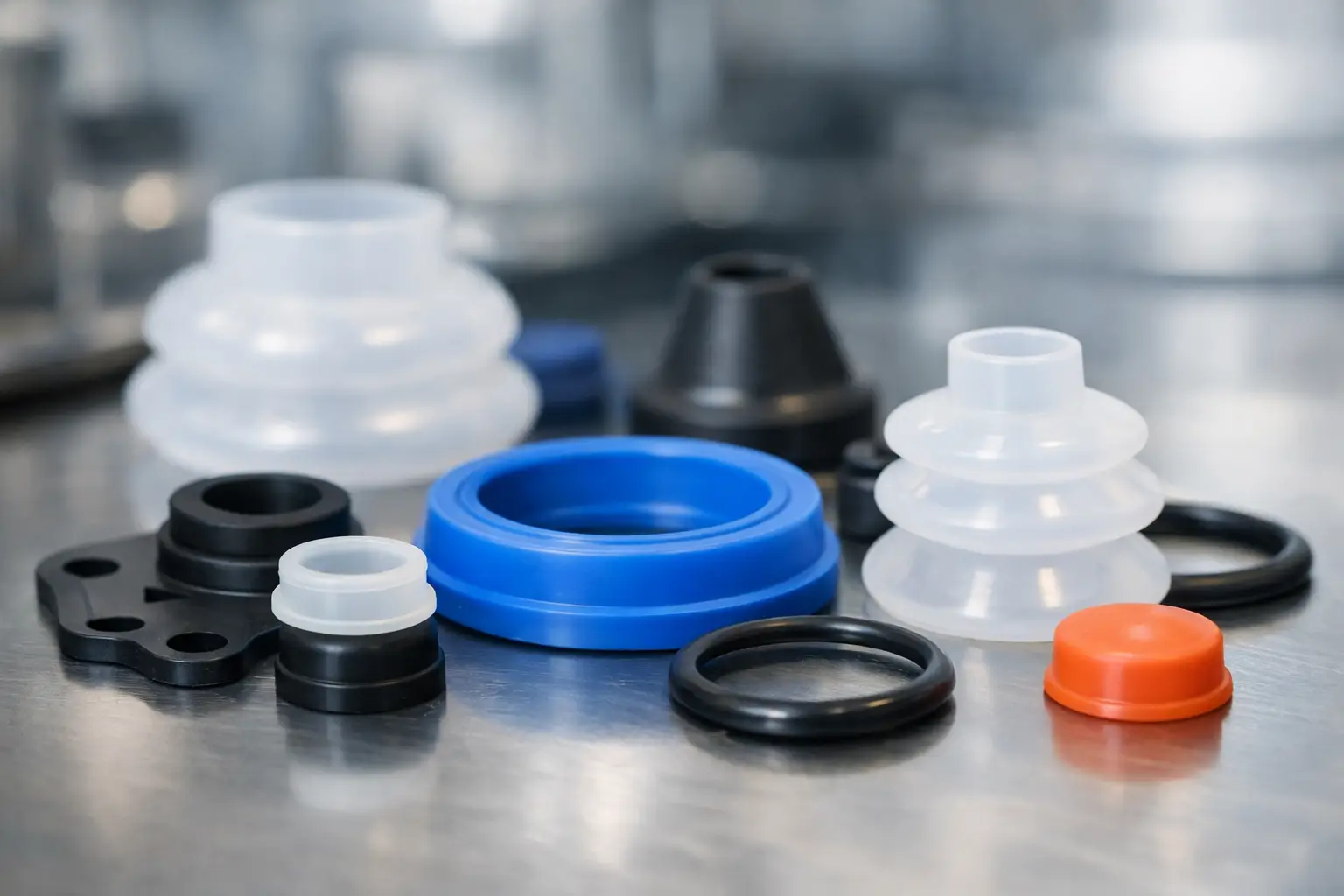 Piezas moldeadas de silicón industrial
