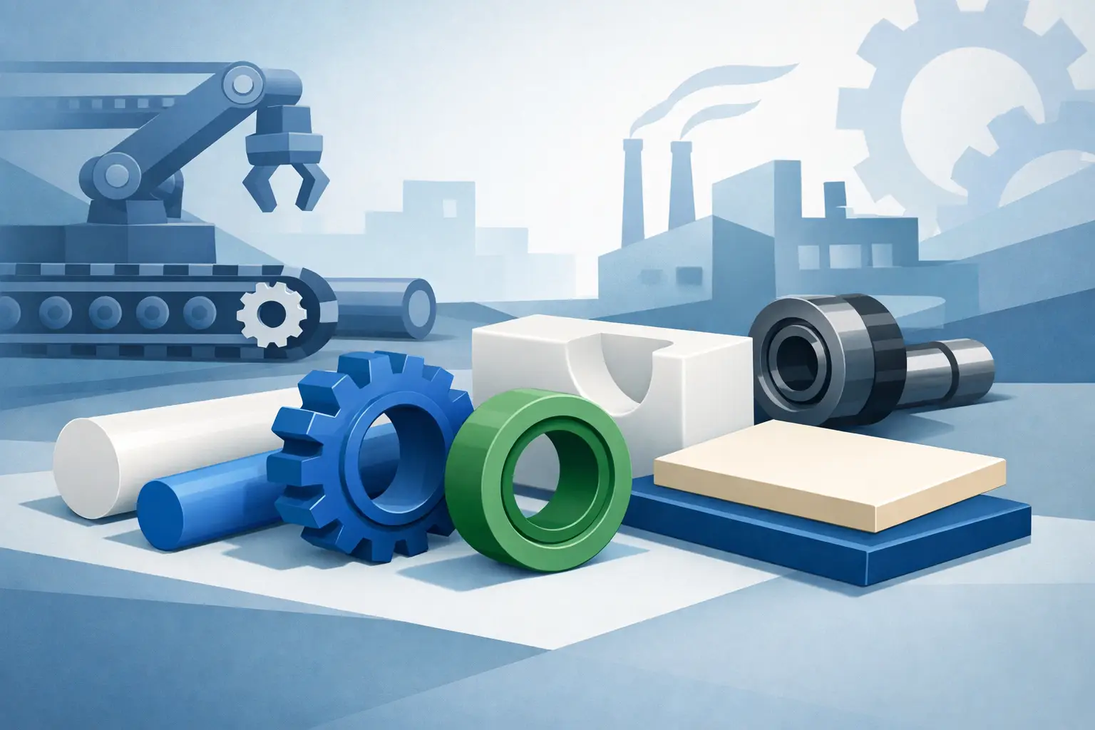 Plásticos de ingeniería para desgaste industrial