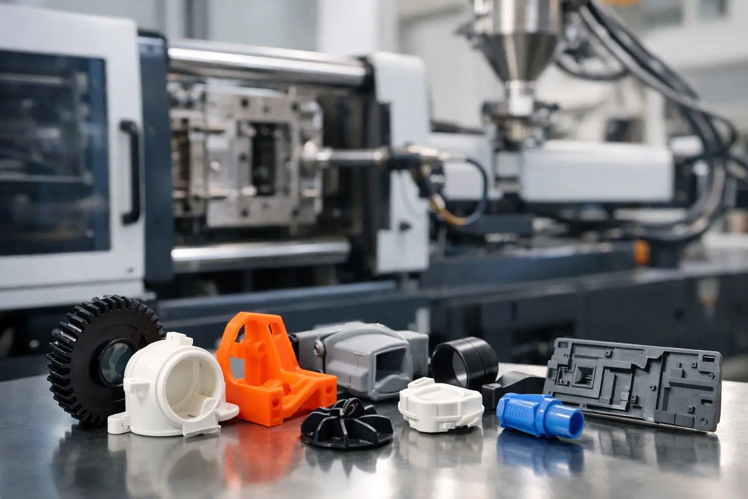 Custom Plastic Injection para piezas industriales