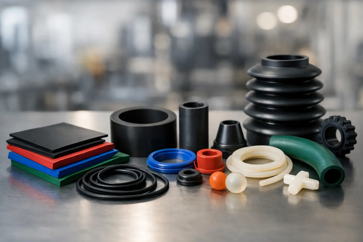 Guía de materiales elastoméricos industriales
