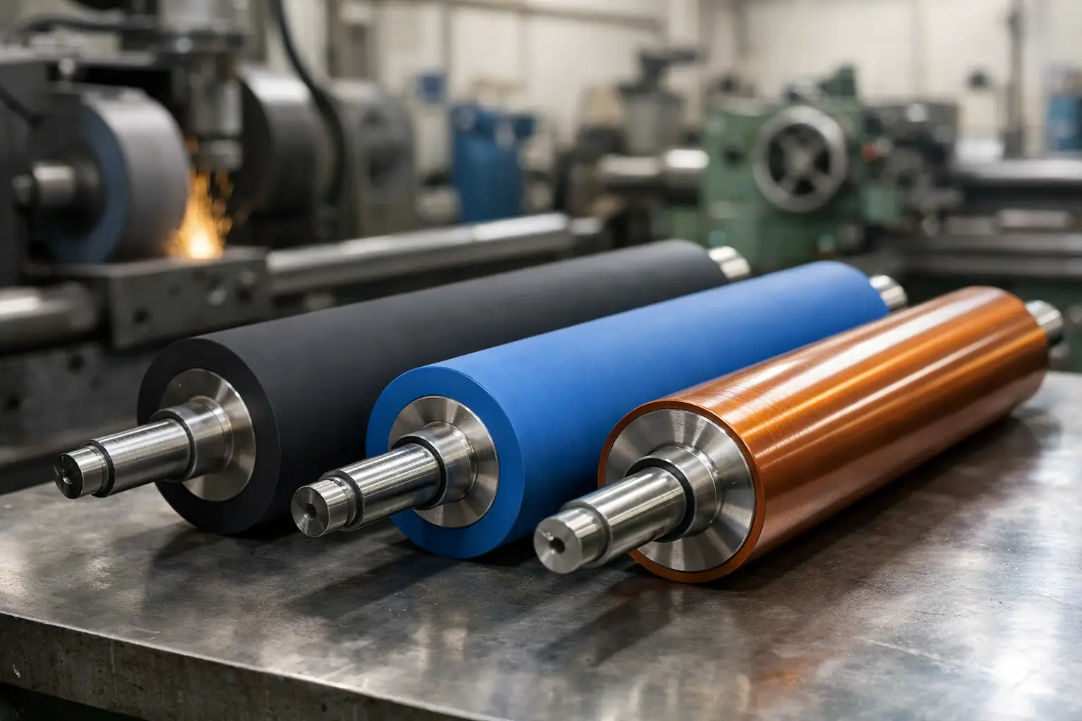 Guía para recubrimientos de rodillos industriales