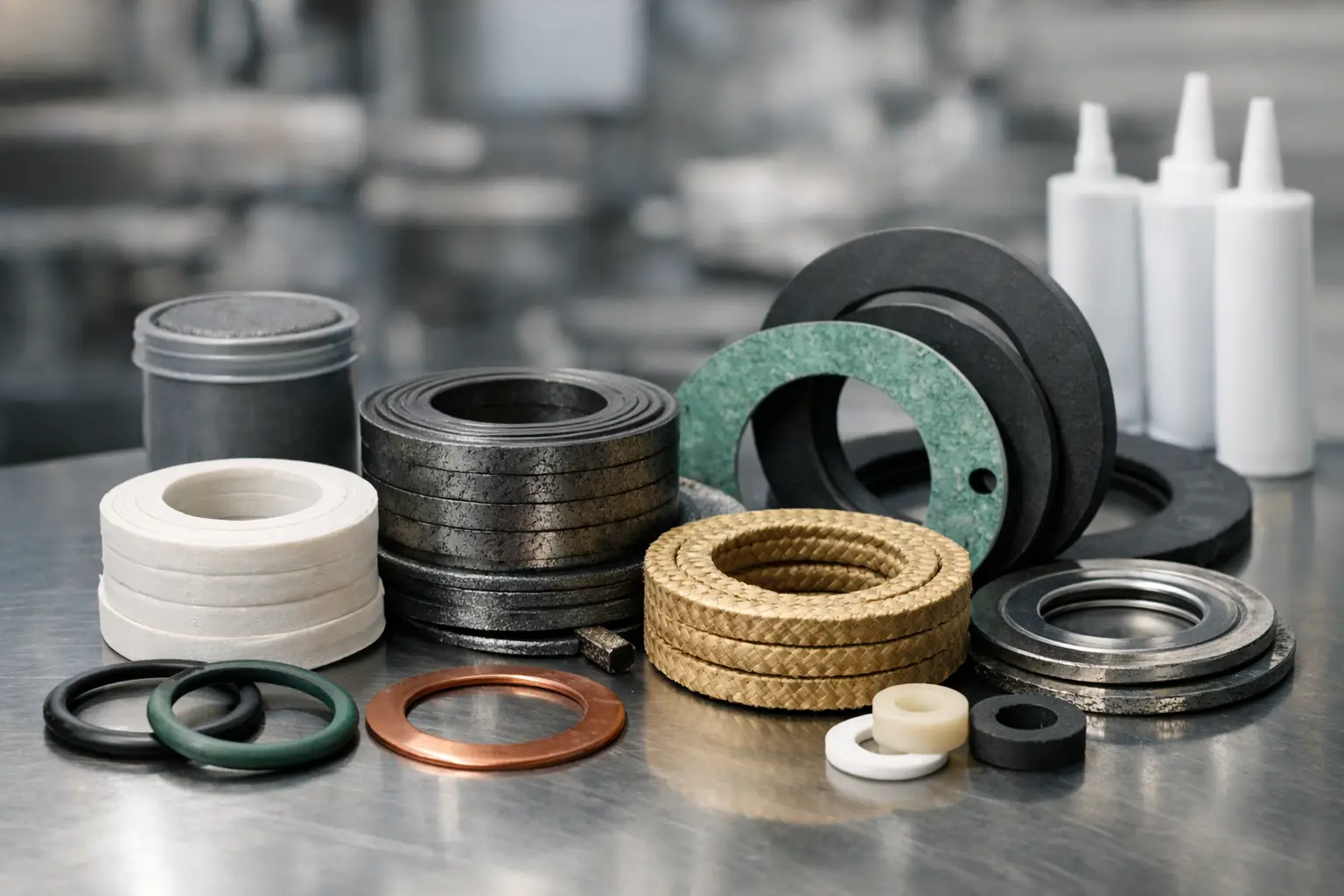 Mejores materiales para sellado industrial