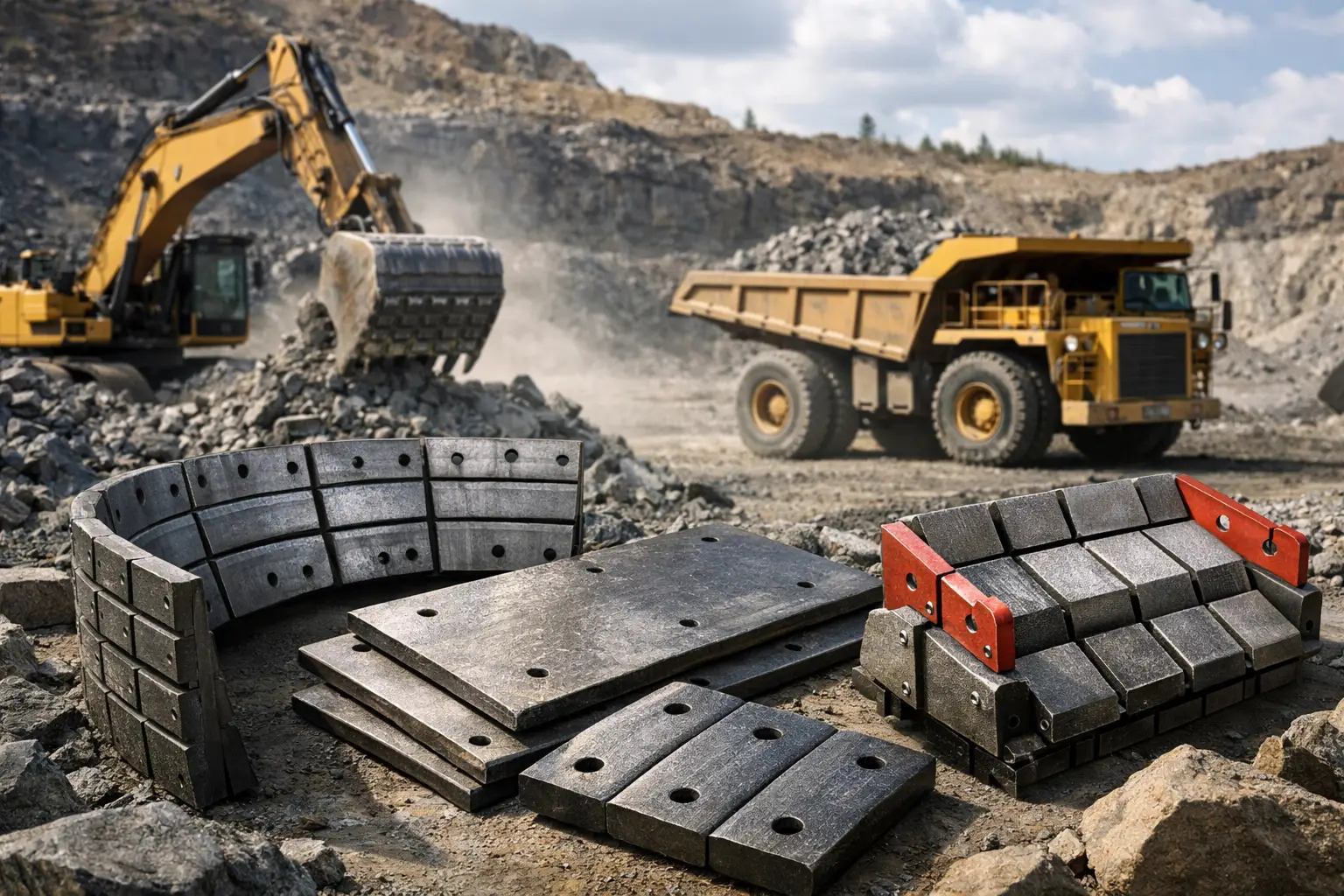 Mining wear liners para equipos de alta abrasión