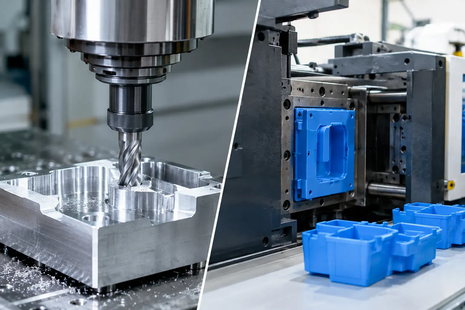 Maquinado CNC o moldeo: cuál le conviene