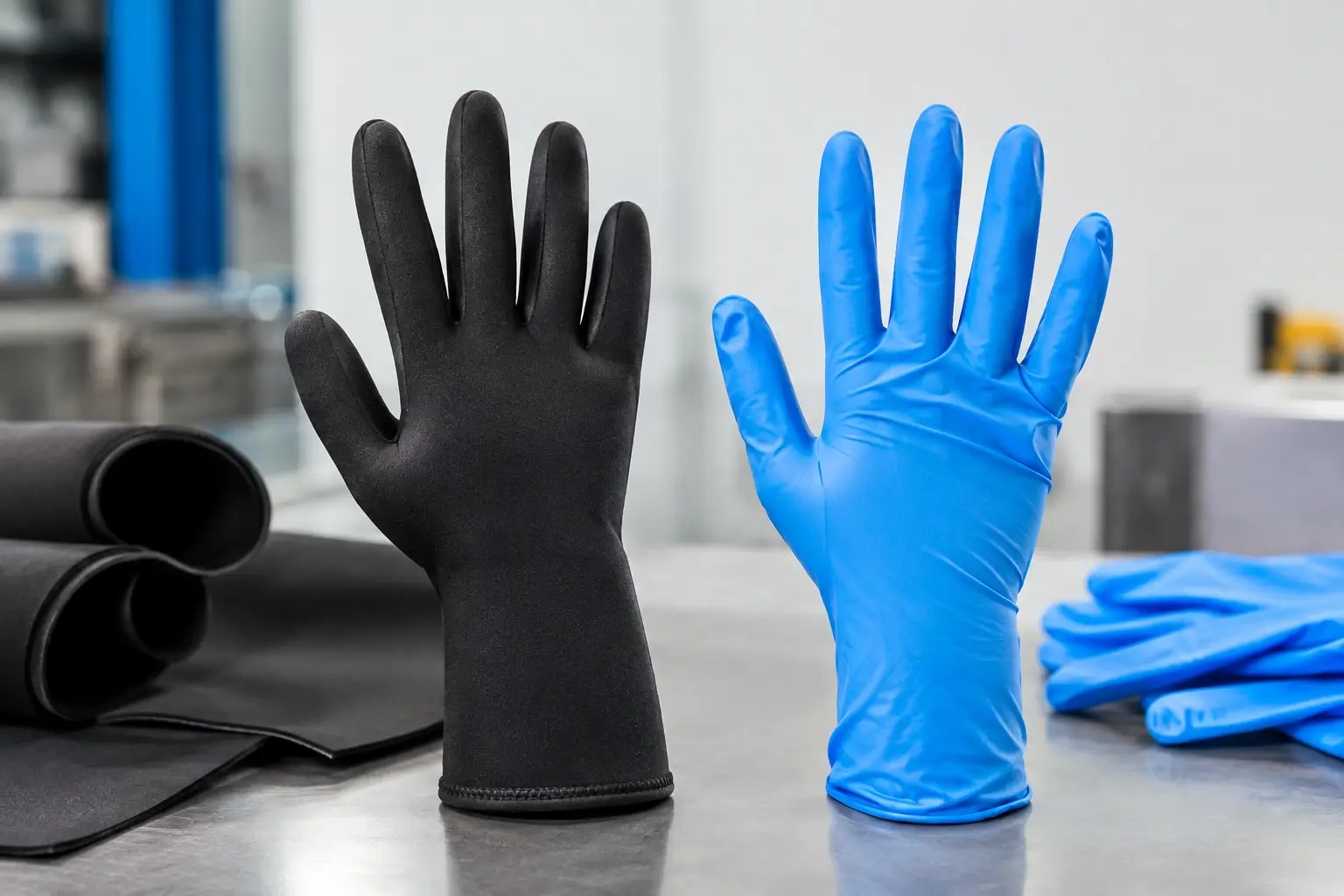 Neopreno contra nitrilo: cuál elegir en industria