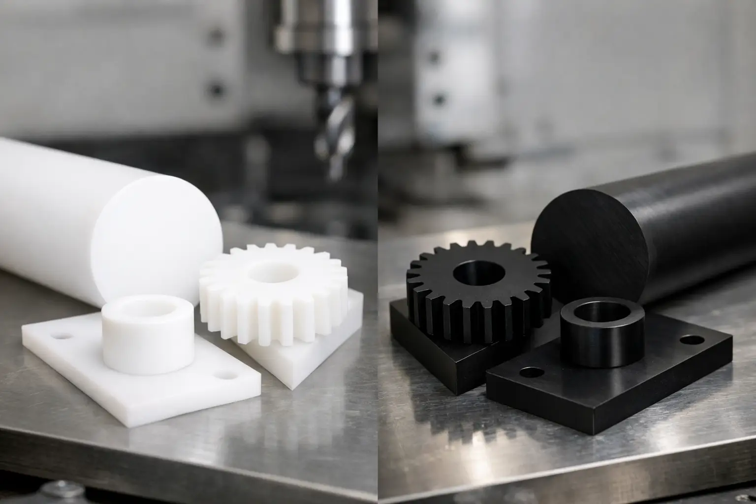 Teflón versus acetal mecanizado: cuál elegir